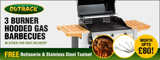 Spectrum hooded gas barbecues - In stock for fast delivery