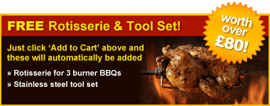 Free Rotisserie and Tool set!